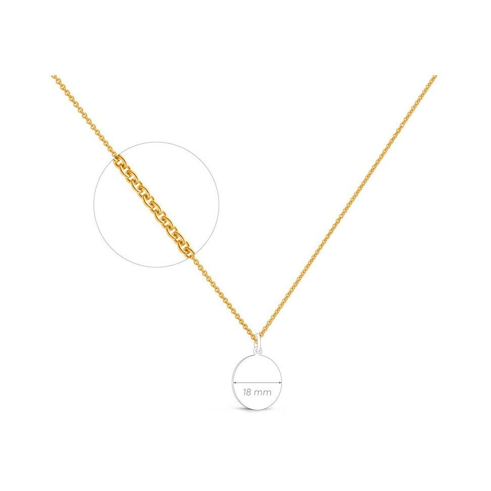 Achat Chaîne forçat rond Arthus Bertrand en vermeil, taille 60cm