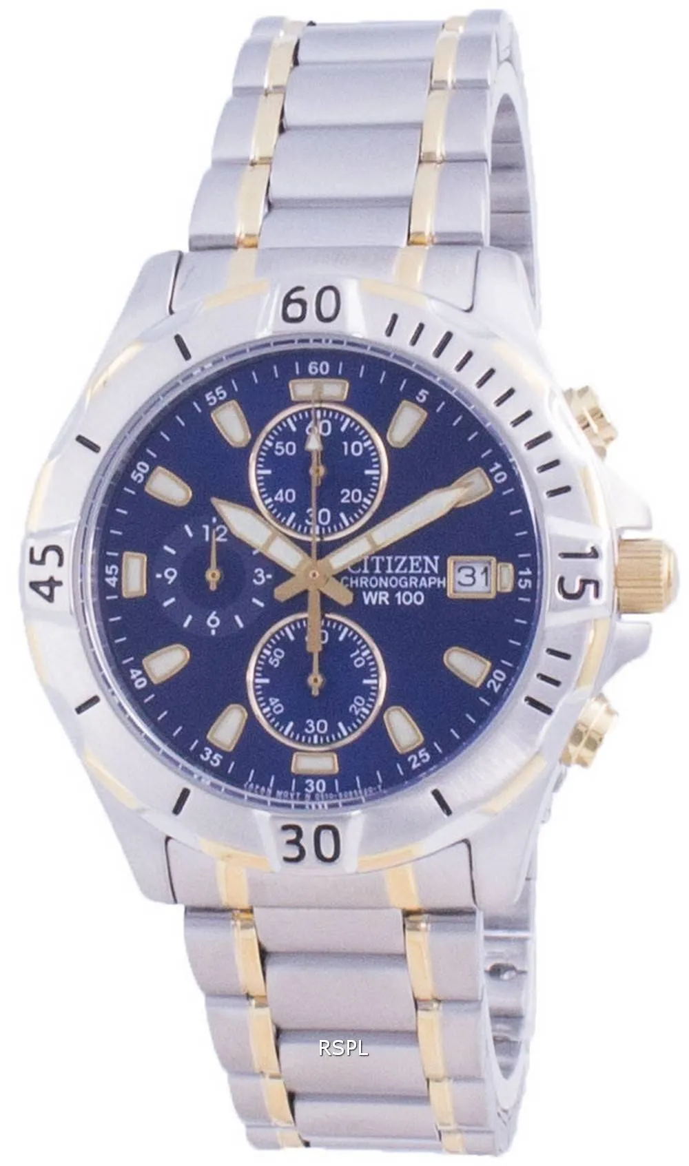 Montre Citizen Quartz Chronographe AN3394-59L 100M pour homme