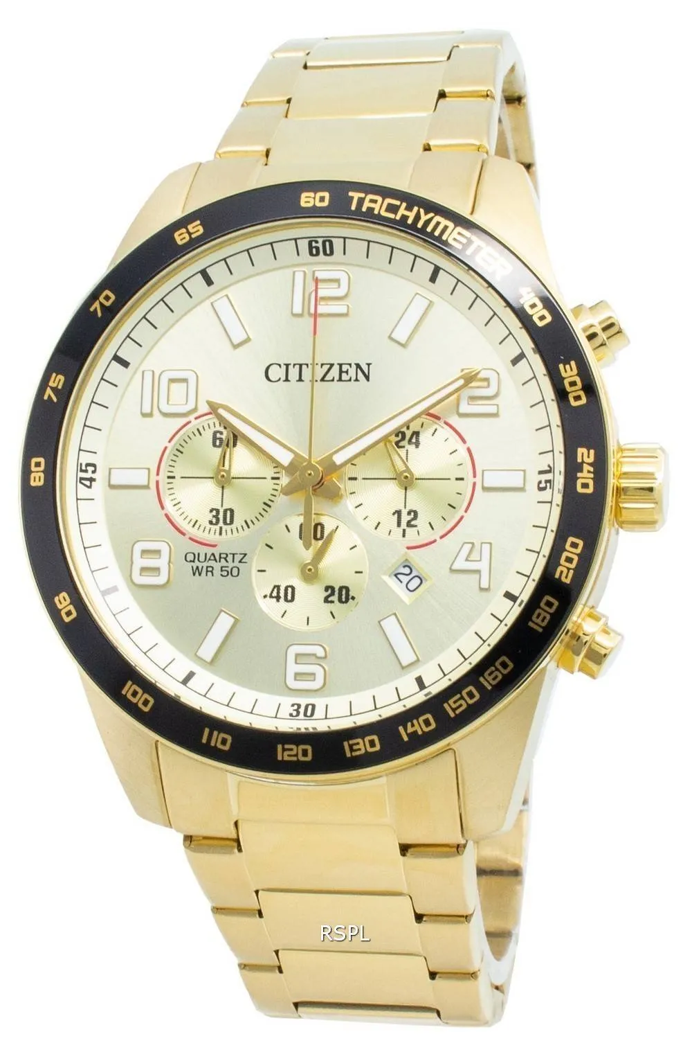 Montre Citizen AN8163-54P tachymètre à quartz pour hommes