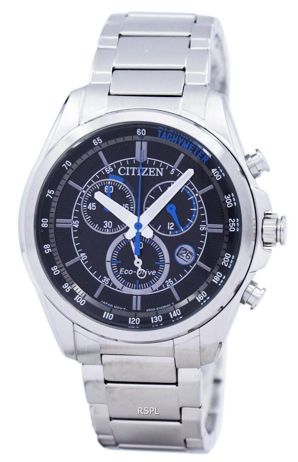 Montre Citizen Eco-Drive chronographe tachymètre AT2130-83F masculine