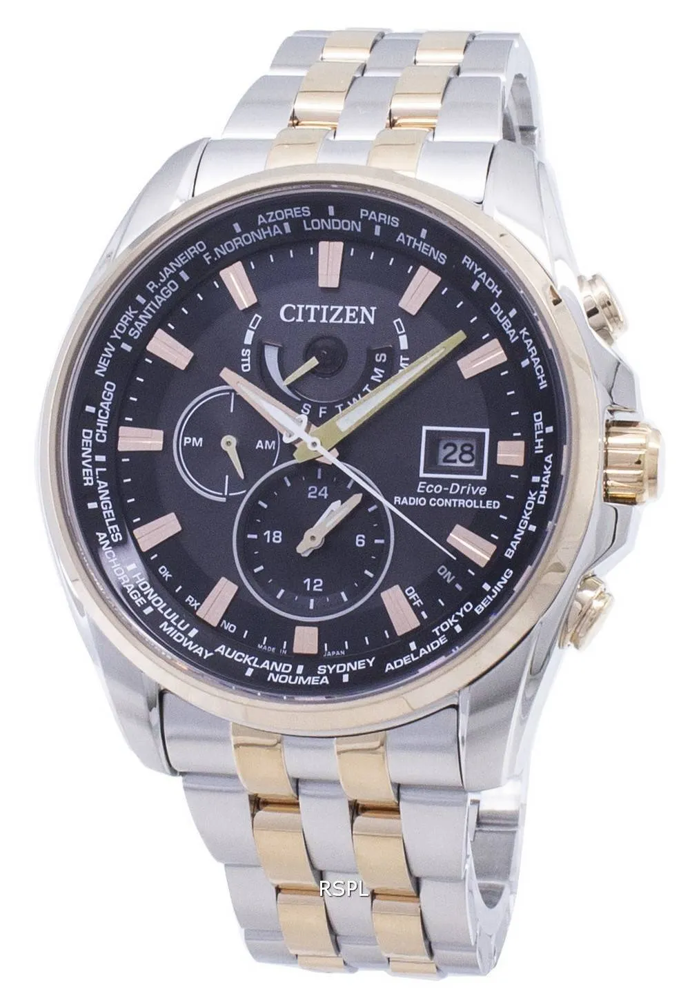 Montre pour homme Citizen Eco-Drive AT9038-53E radiocommandée 200M