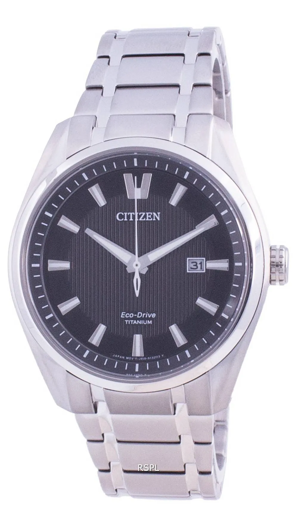 Montre Citizen Super Titanium Cadran Noir Eco Drive AW1240-57E 100M pour homme