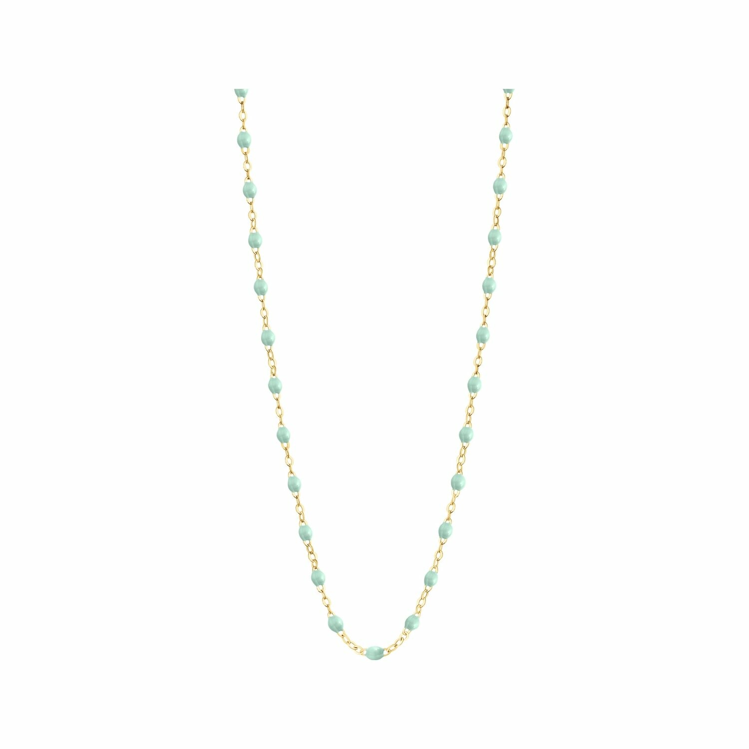 Collier Gigi Clozeau Classique en or jaune et résine jade, 42cm