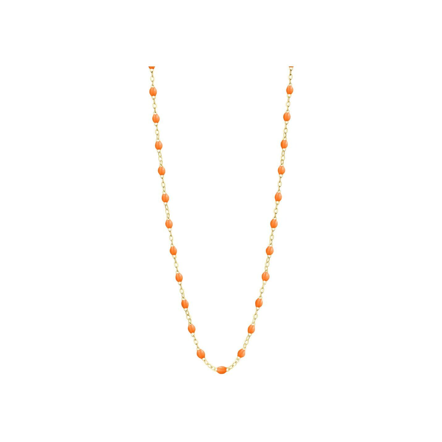 Collier Gigi Clozeau Classique en or jaune et résine mandarine, 42cm