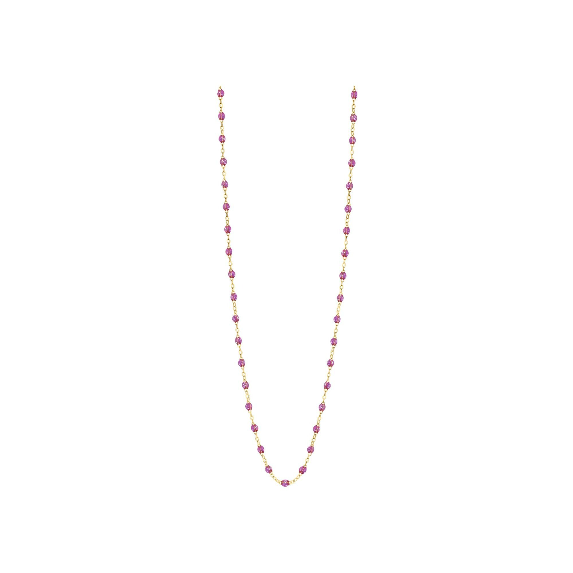 Collier Gigi Clozeau Classique en or jaune et résine galaxy, 60cm