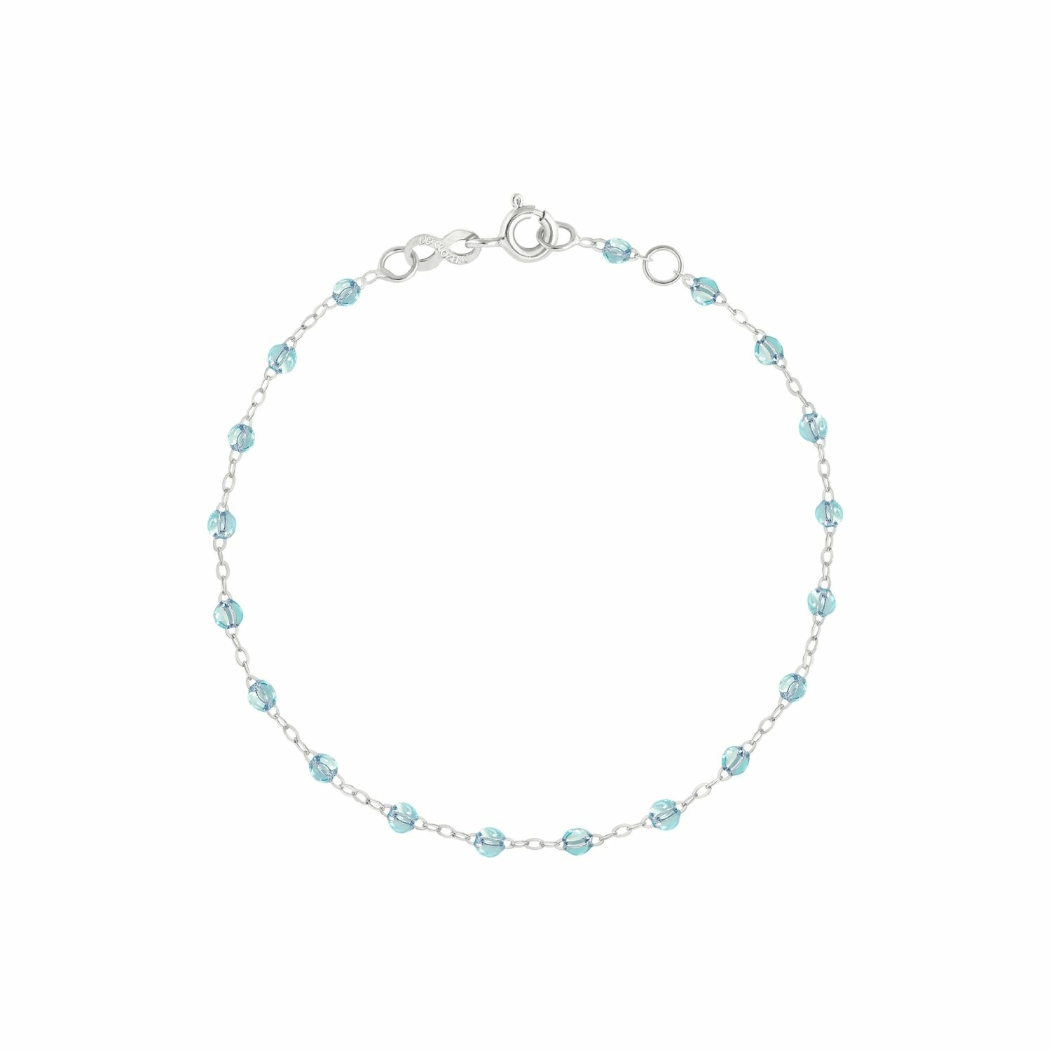 Achat Bracelet Gigi Clozeau Classique en or blanc et résine ice, 17cm