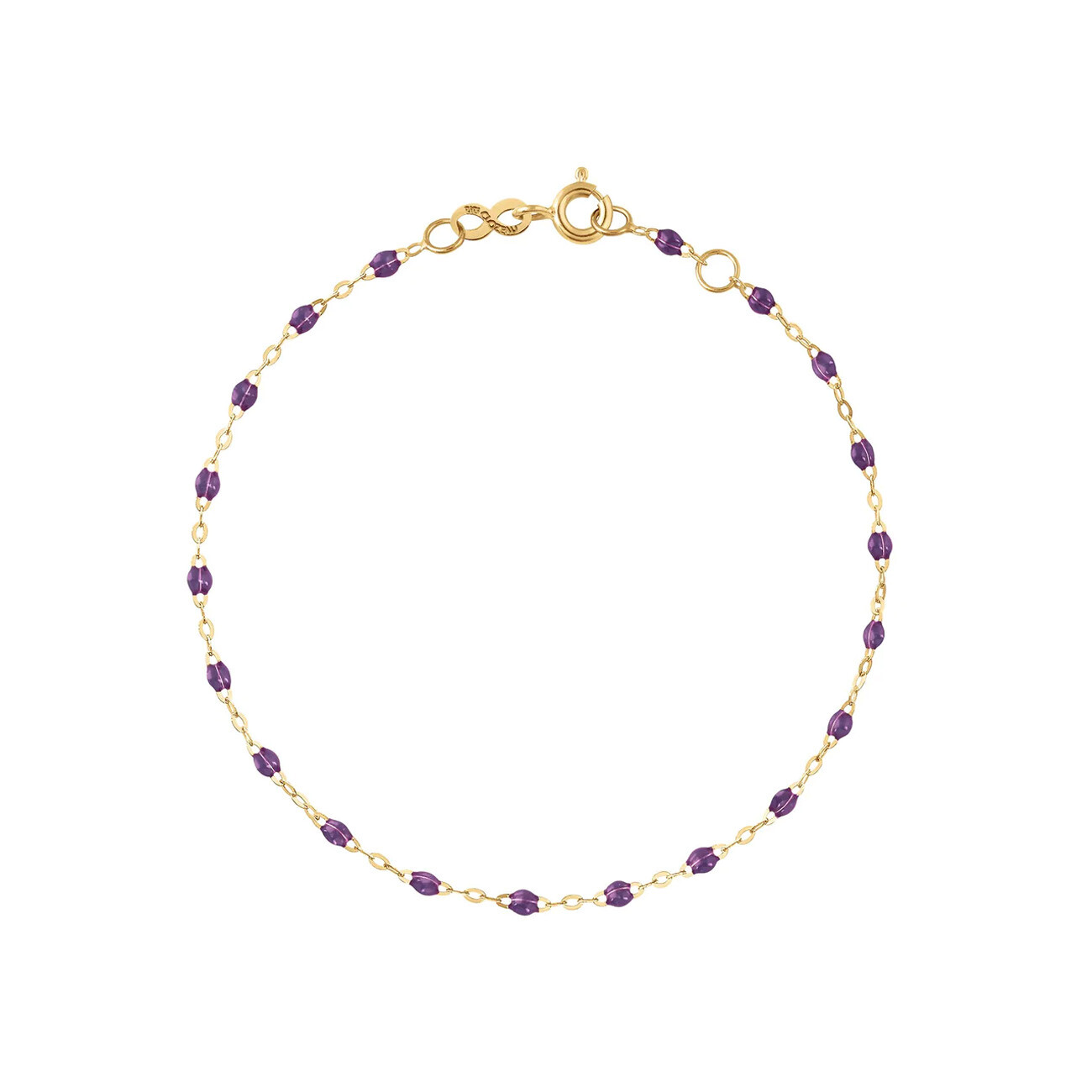 Achat Bracelet Gigi Clozeau Classique en or jaune et résine violet, 17cm