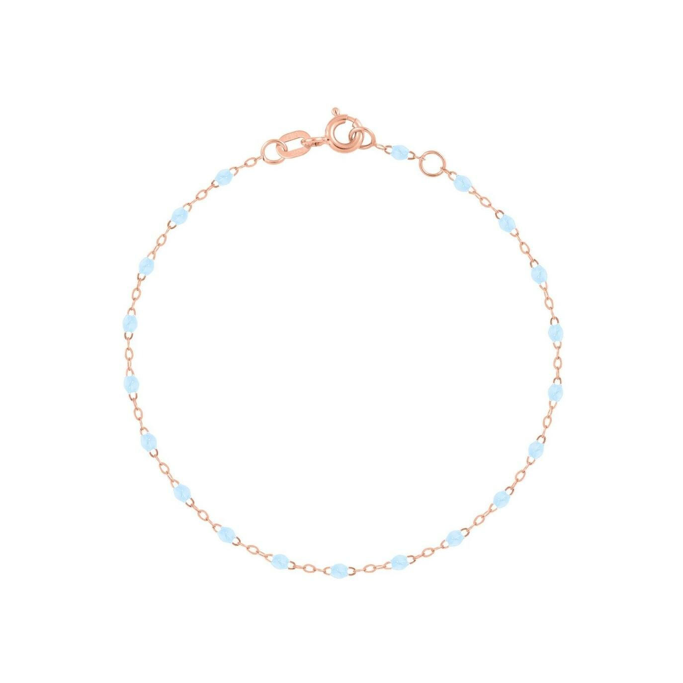 Achat Bracelet Gigi Clozeau Classique en or rose et résine bleu layette, 13cm