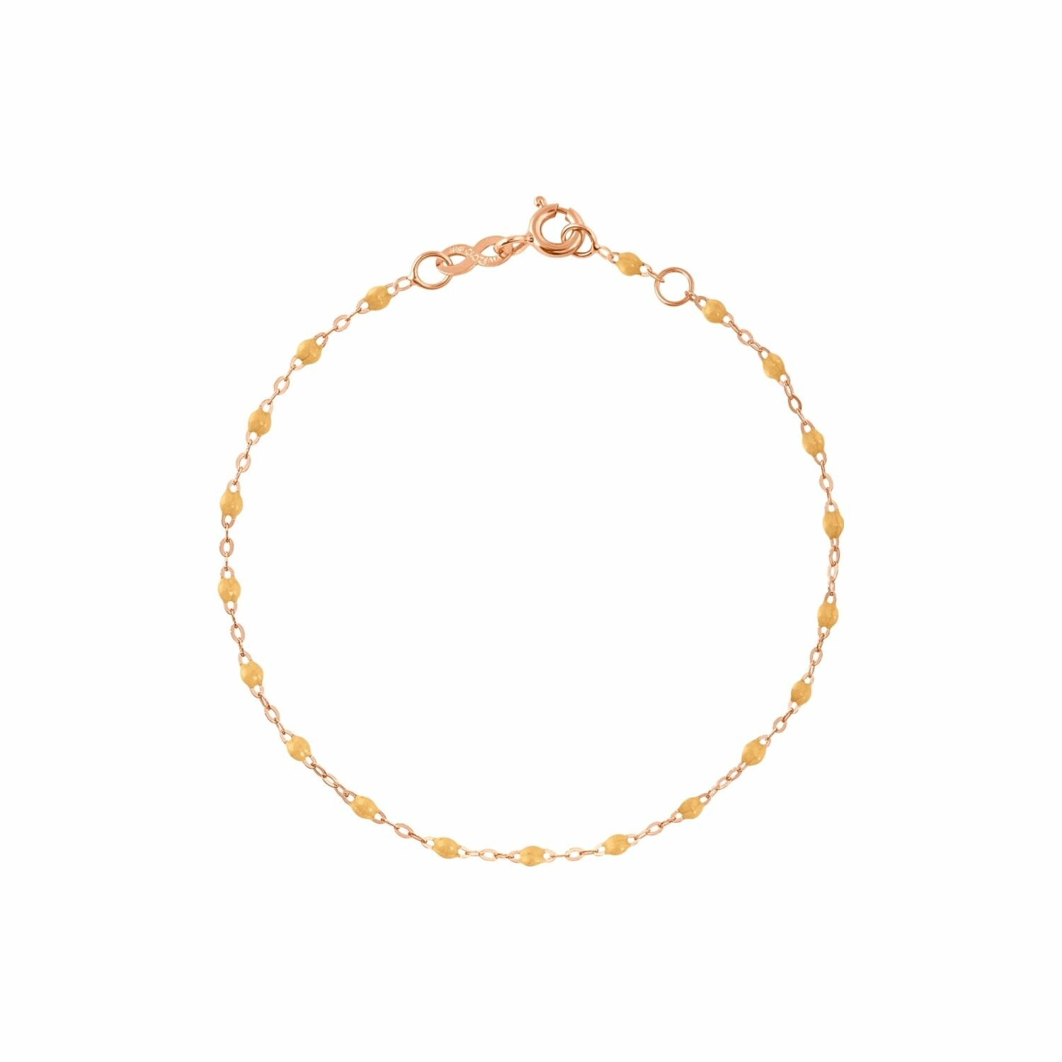 Achat Bracelet Gigi Clozeau Classique en or rose et résine nude, 17cm