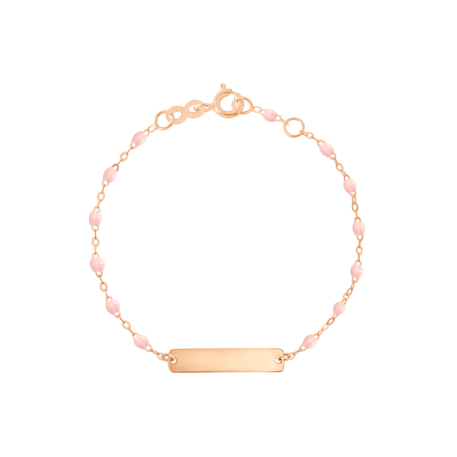 Achat Bracelet Gigi Clozeau Little Gigi en or rose et résine rose bébé, taille 15cm