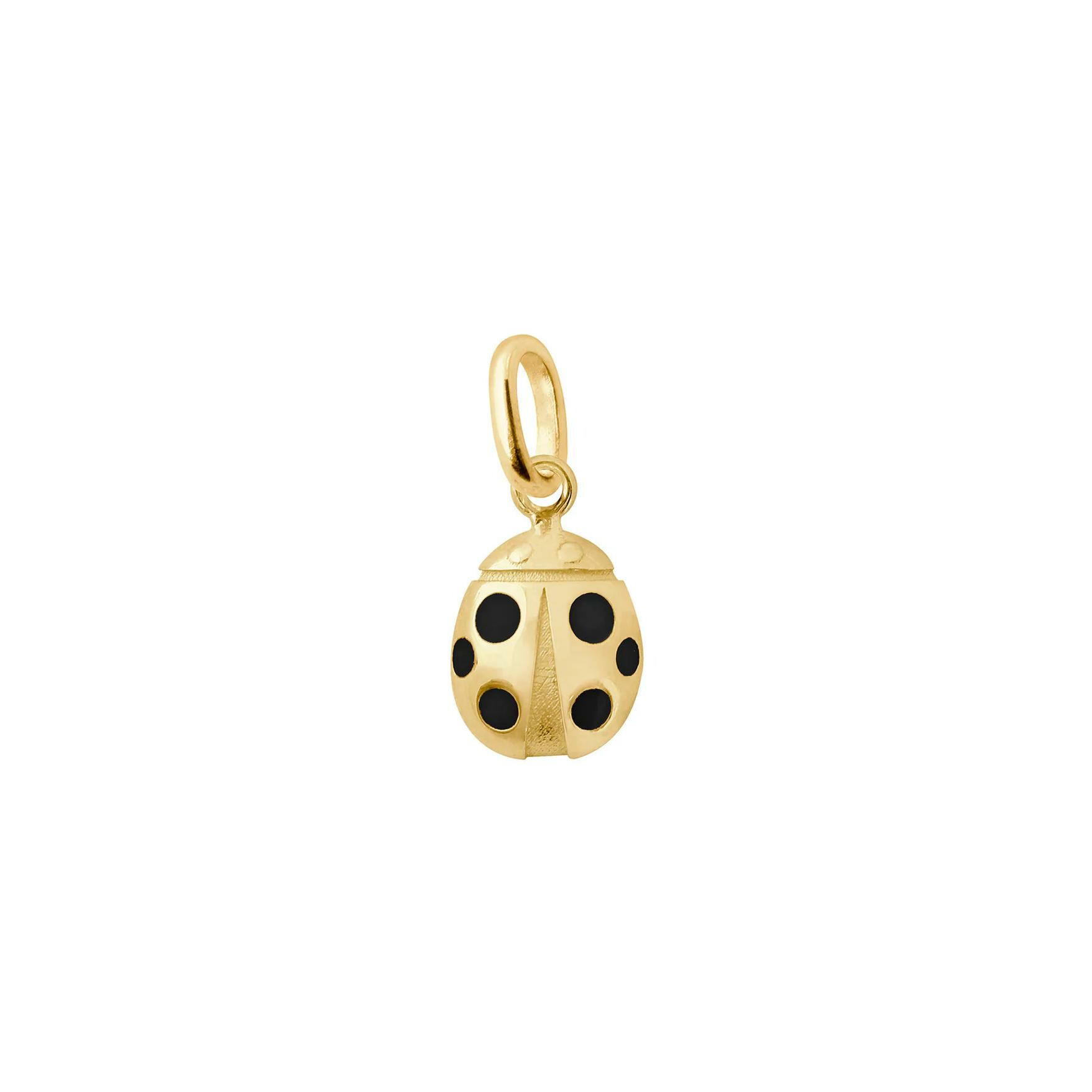 Achat Pendentif Gigi Clozeau Ladybug en or jaune et résine noire