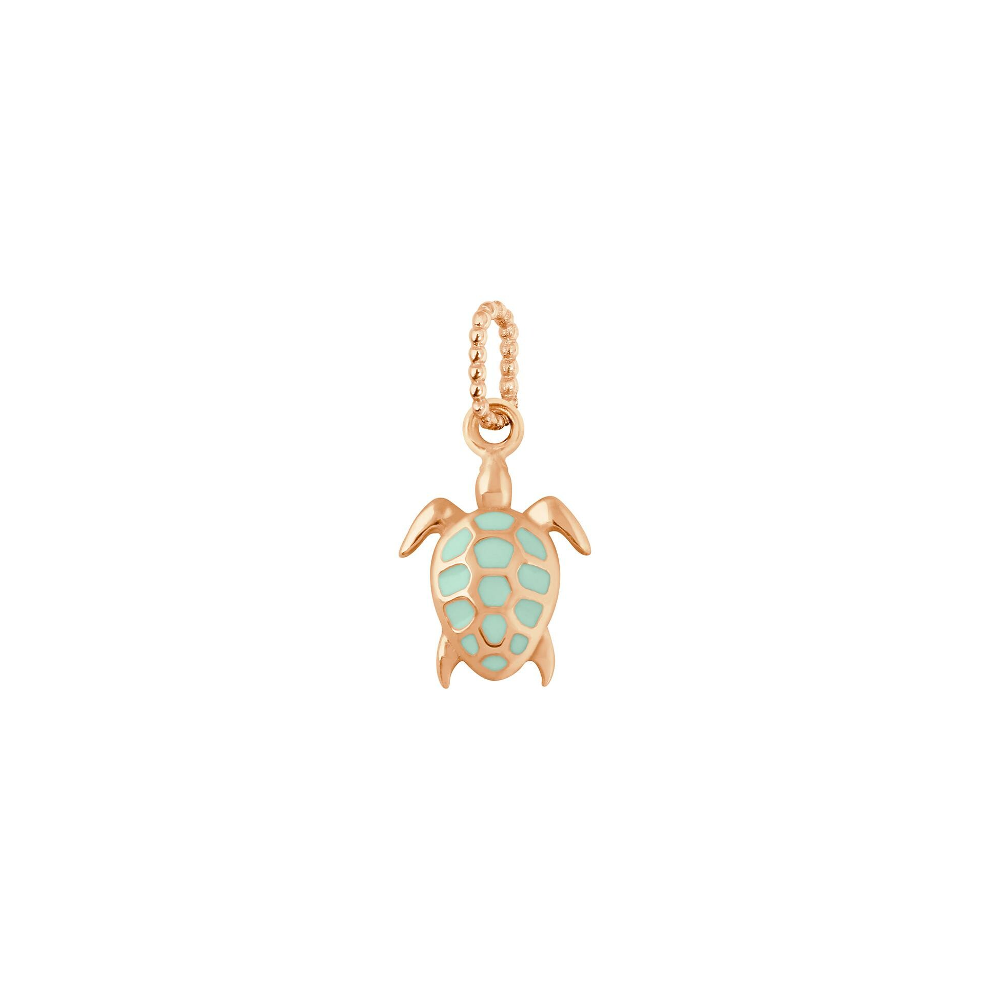 Achat Pendentif Gigi Clozeau Tortue en or rose et résine jade