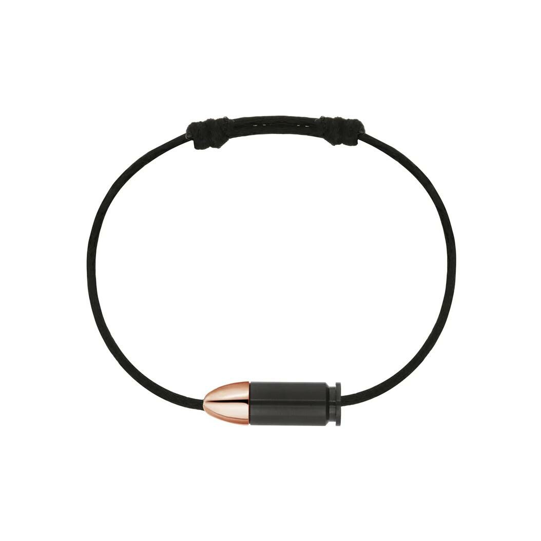 Achat Bracelet cordon Akillis Bang Bang en or rose et titane noir