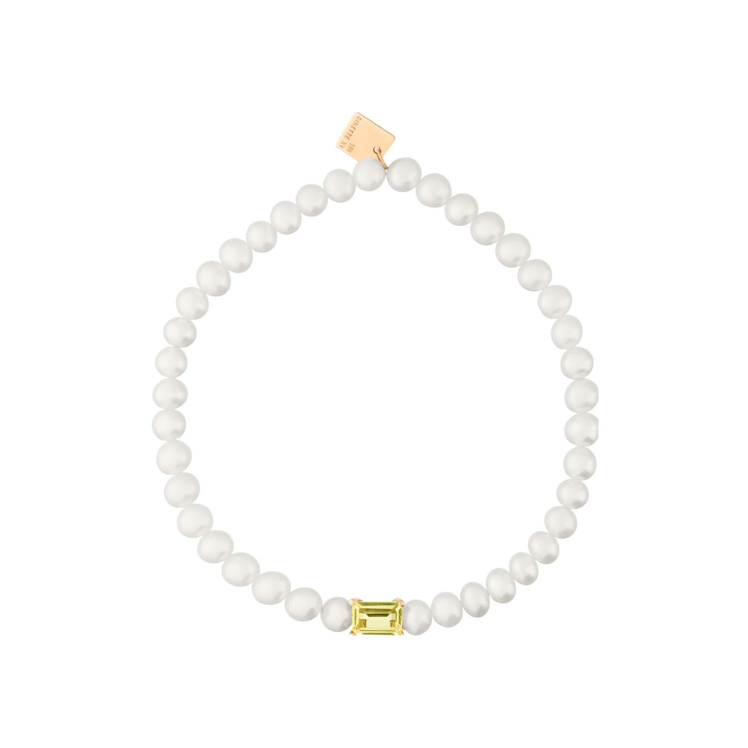 Achat Bracelet GINETTE NY COCKTAIL en or rose, quartz et perles