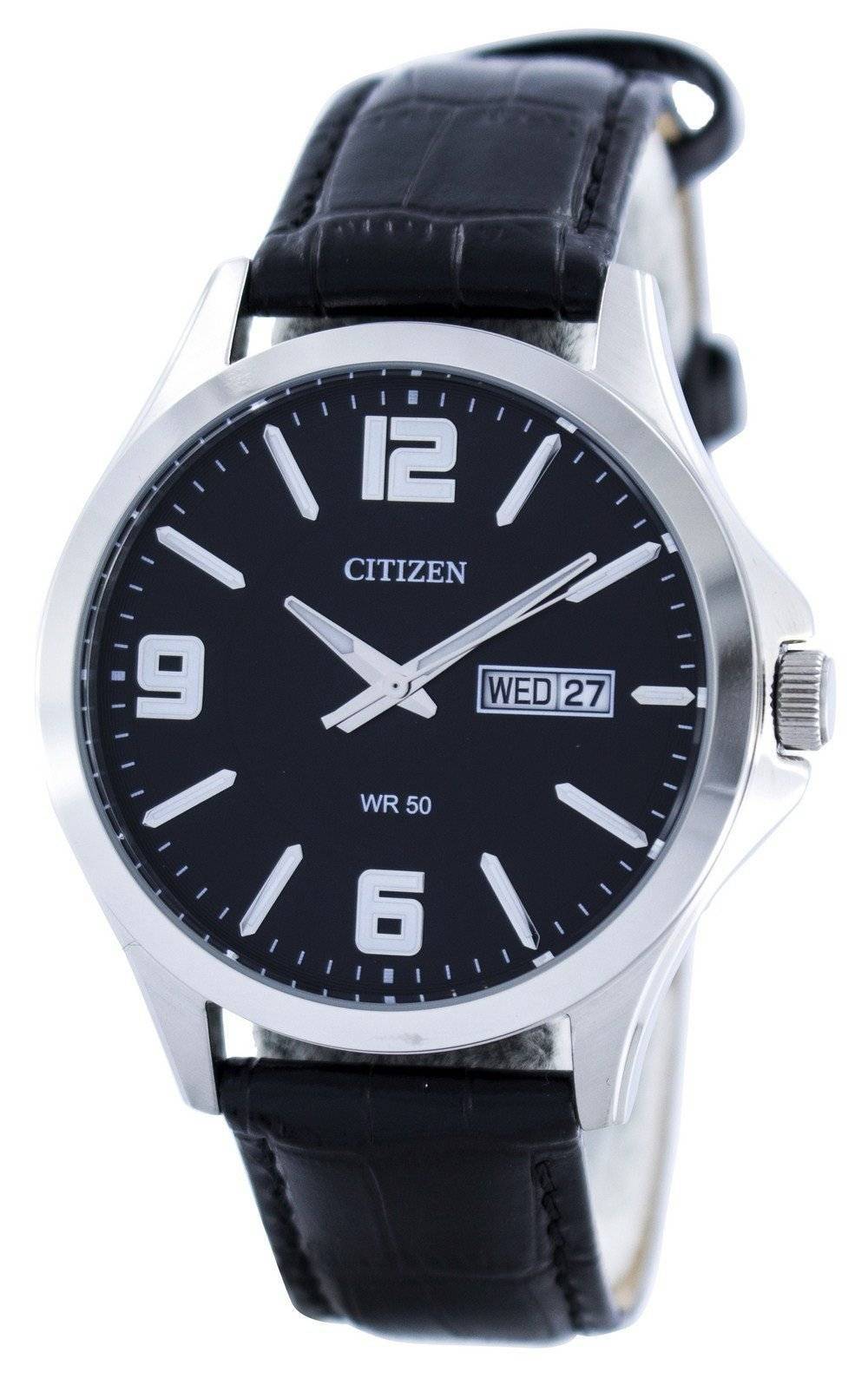 Citizen Quartz Black Dial BF2001-04E Montre Homme