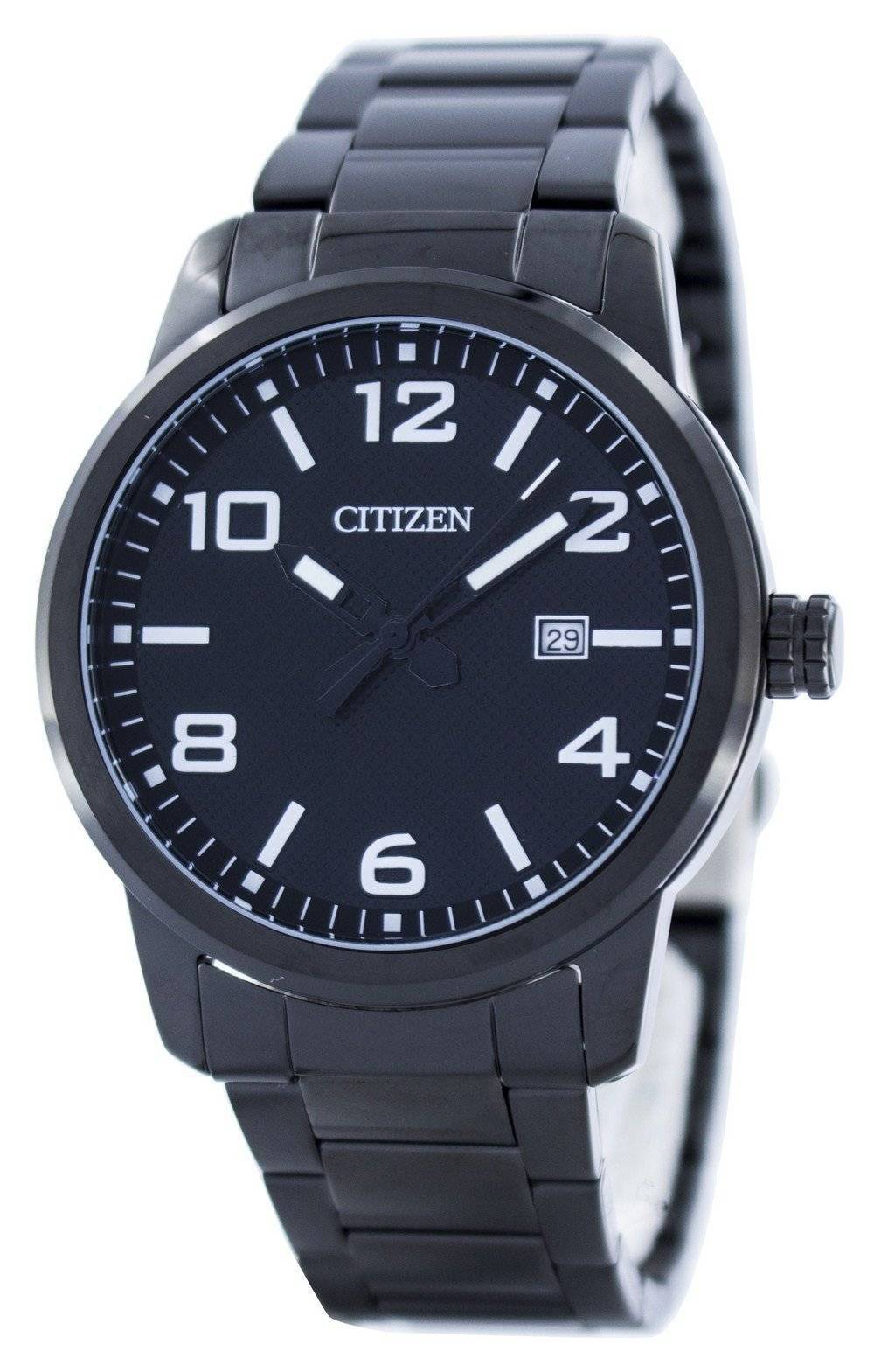 Citizen Quartz Black Dial BI1025-53E Montre Homme