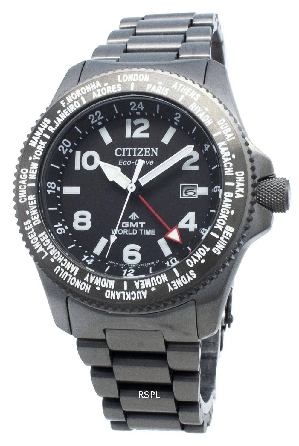Montre Citizen Promaster BJ7107-83E World Time Eco-Drive 200M pour homme