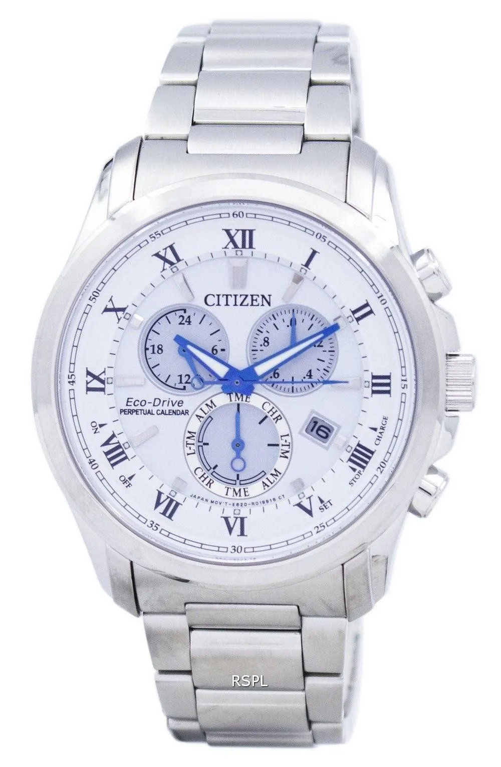 Montre Citizen Eco-Drive chronographe quantième perpétuel BL5540-53 a masculine