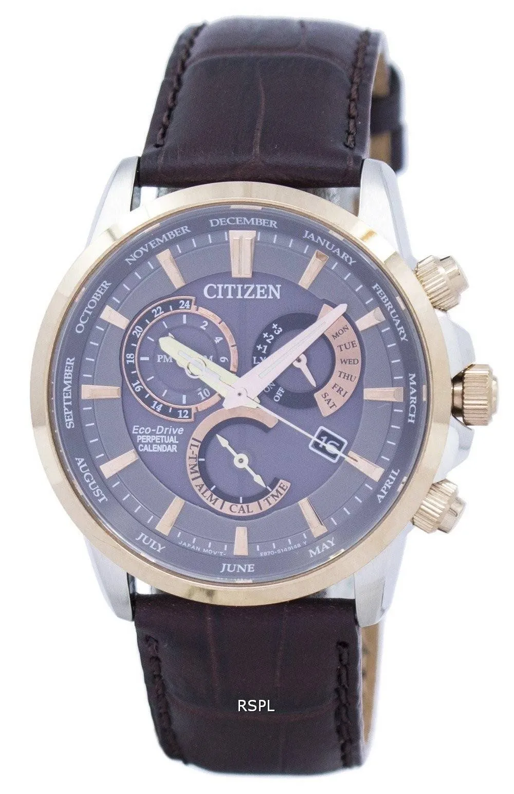 Montre Citizen Eco-Drive chronographe quantième perpétuel alarme BL8148 - 11H masculin