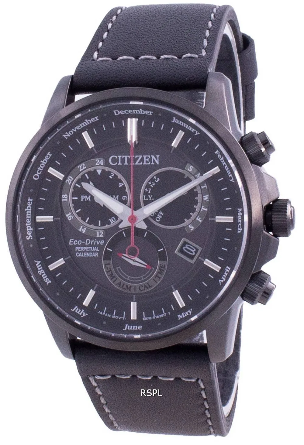 Montre Citizen Perpetual Chronograph Eco-Drive BL8155-15E 100M pour homme
