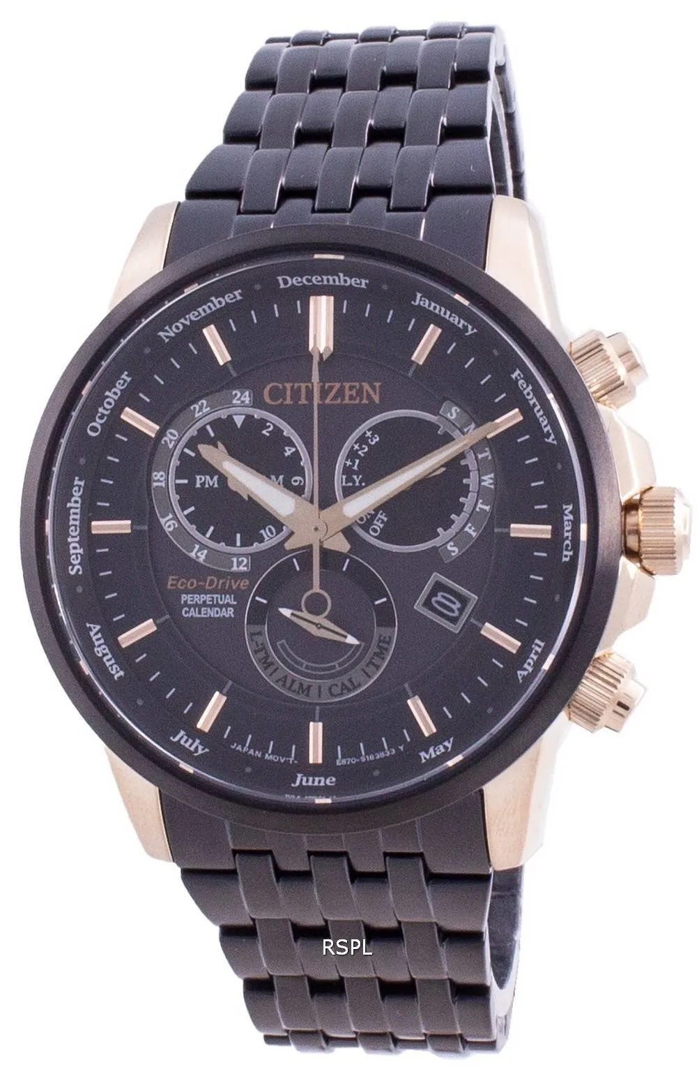 HORSMontre Citizen Perpetual Chronograph Eco-Drive BL8156-80E 100M pour homme