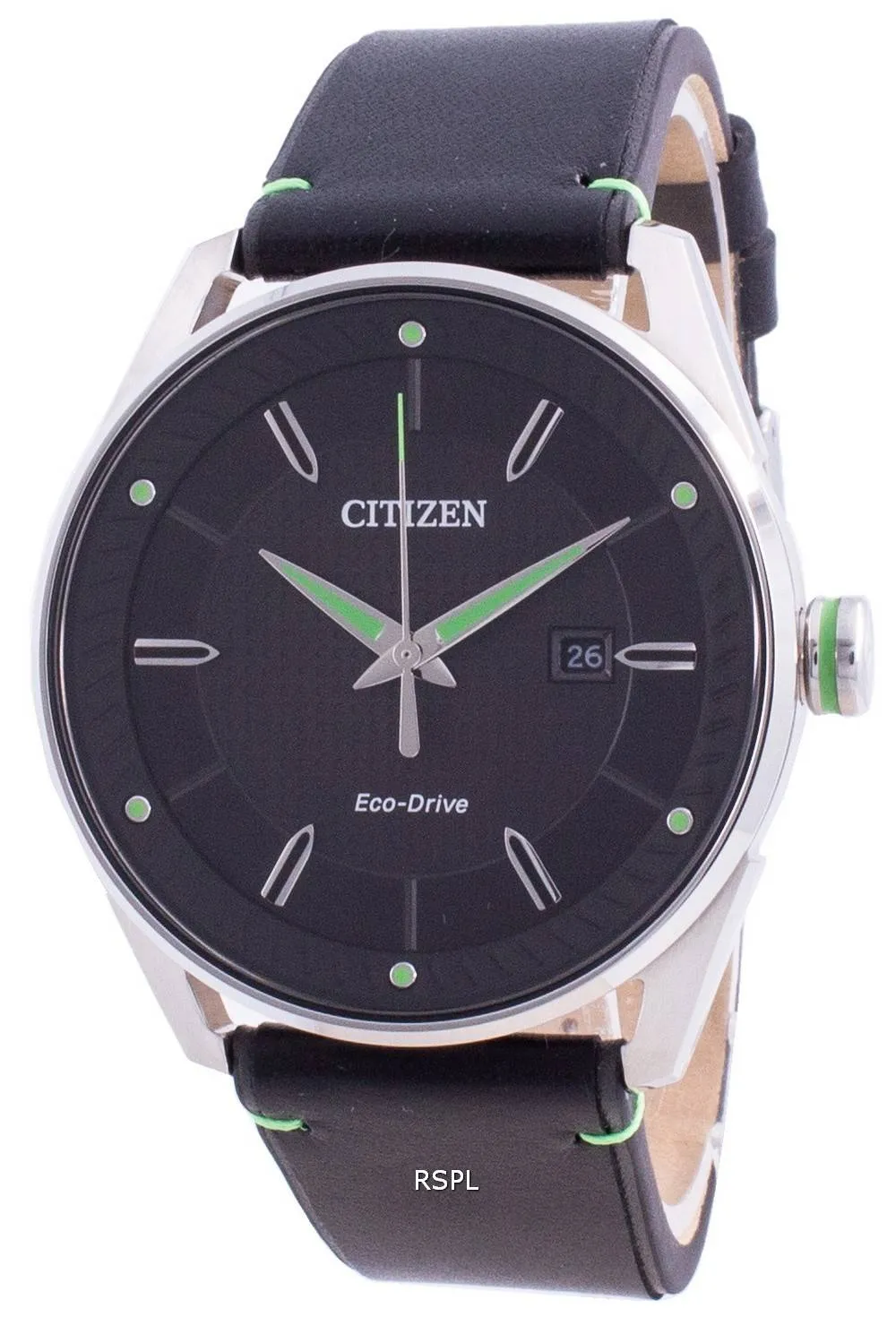 HORSMontre Citizen Drive Eco-Drive à cadran noir BM6980-08E 100M pour homme