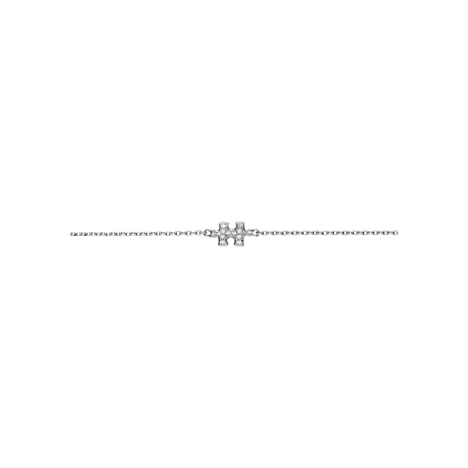 Achat Bracelet Akillis Mini Puzzle en or blanc et diamants