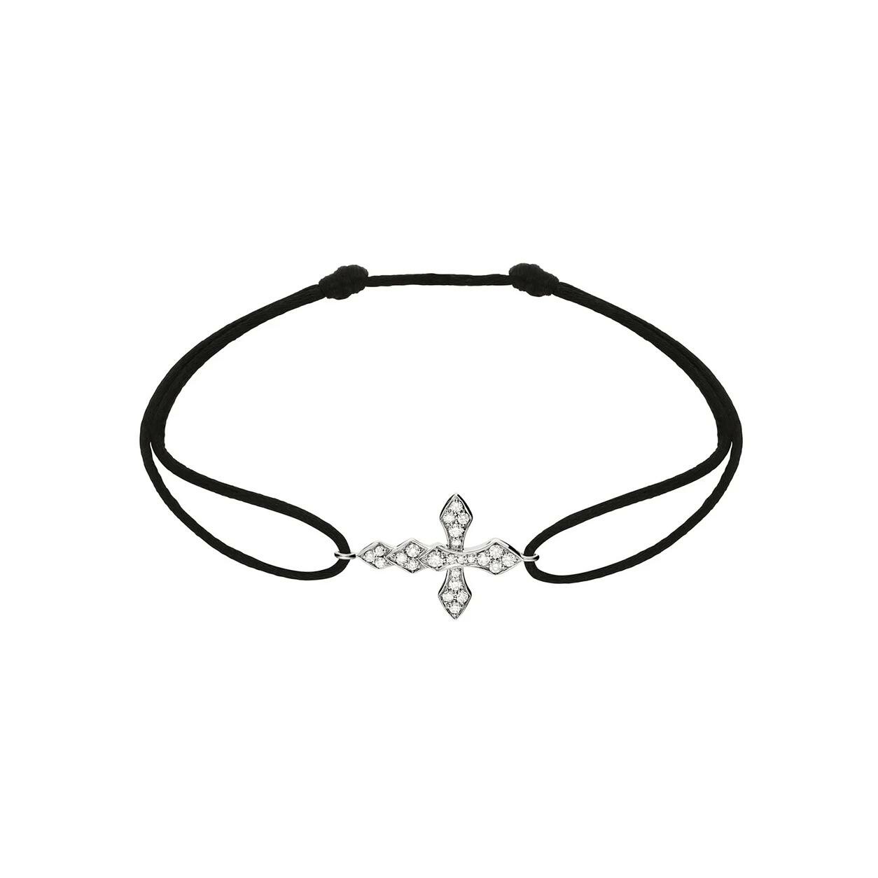 Achat Bracelet Akillis Cordon Python en or blanc et diamants