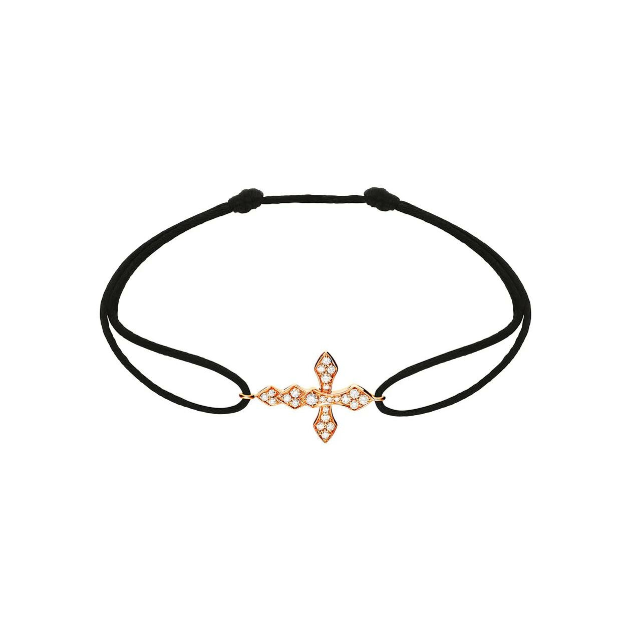 Achat Bracelet Akillis Cordon Python en or rose et diamants