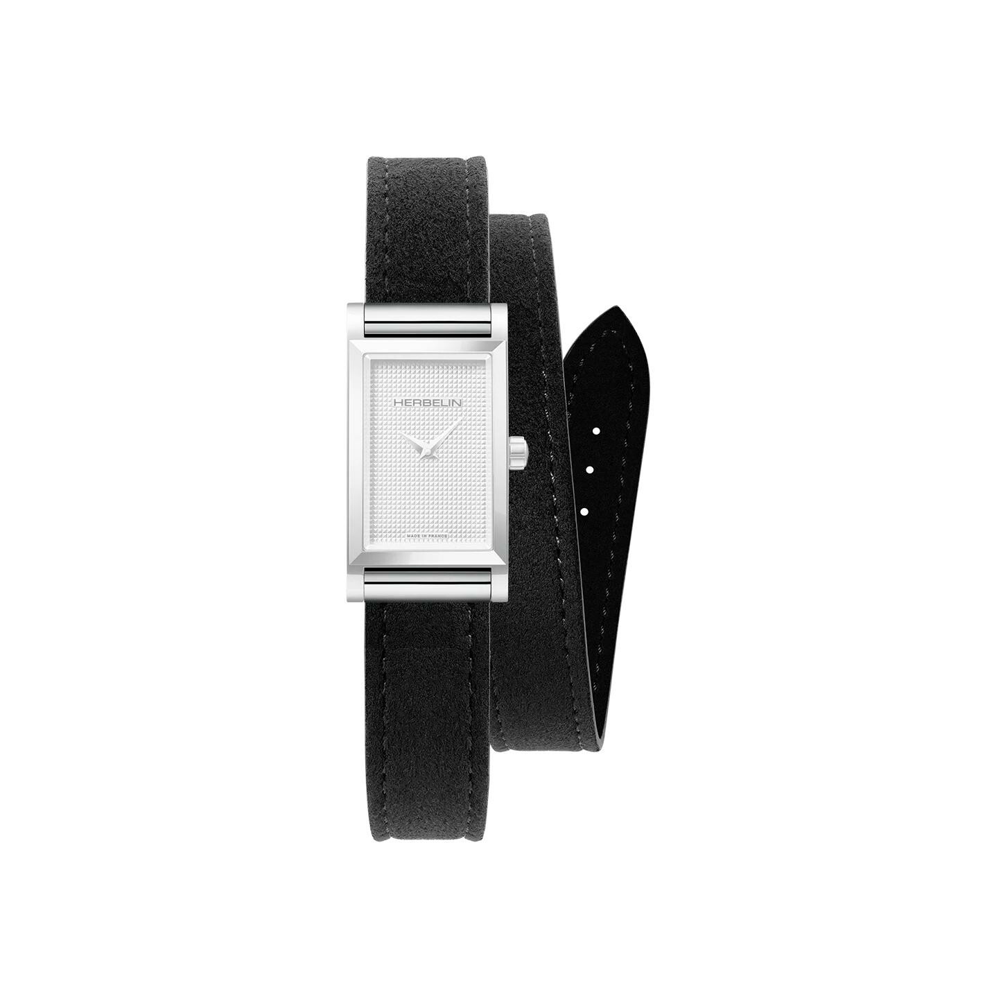 Achat Bracelet de montre Herbelin Antarès en cuir alcantara noir