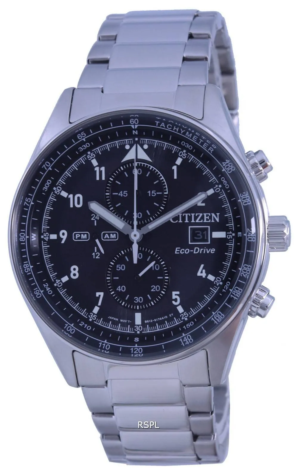 Montre Citizen Chronographe Acier Inoxydable Eco-Drive CA0770-81E 100M Homme