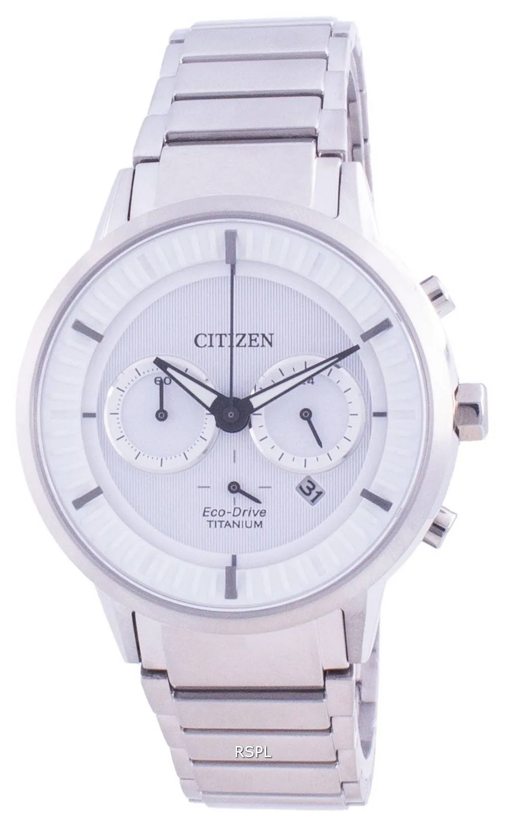 Montre Citizen Super Titane Cadran Blanc Eco Drive CA4400-88A 100M pour homme