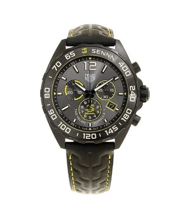 Montre pour homme Tag Heuer Formula 1 X Senna chronographe cadran gris Quartz CAZ101AJ.FC6487 200M