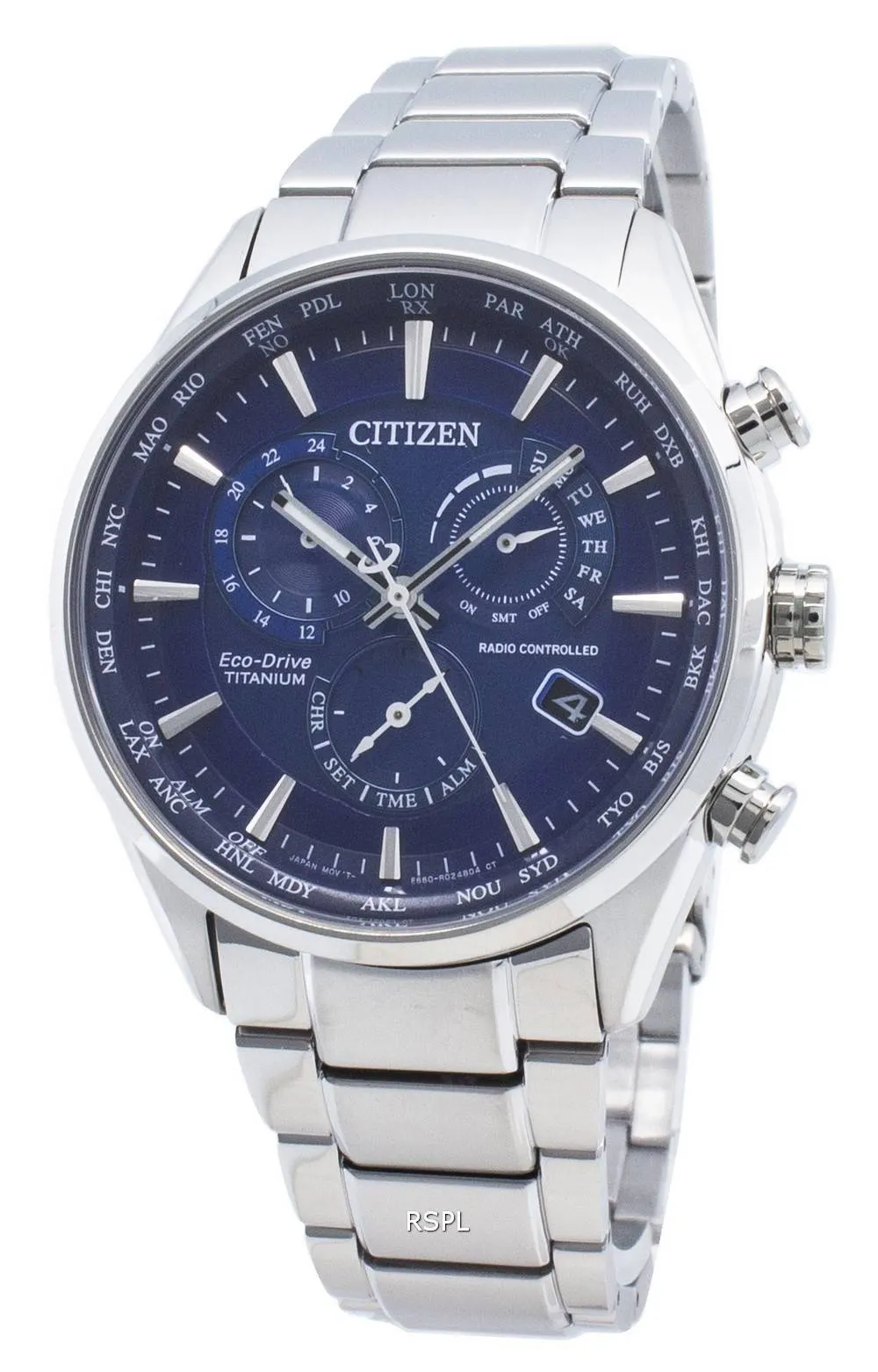 Montre pour homme Citizen Eco-Drive CB5020-87L à contrôle radio-radio à quantième perpétuel