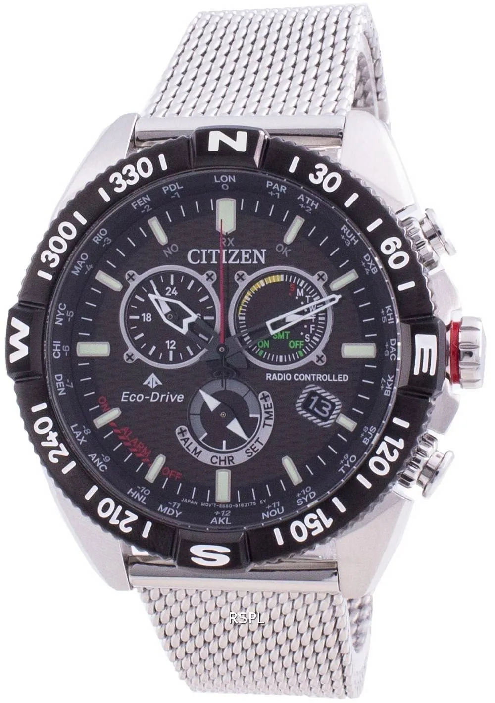Montre pour homme Citizen Promaster Navihawk Eco-Drive Tachymeter CB5840-59E 200M