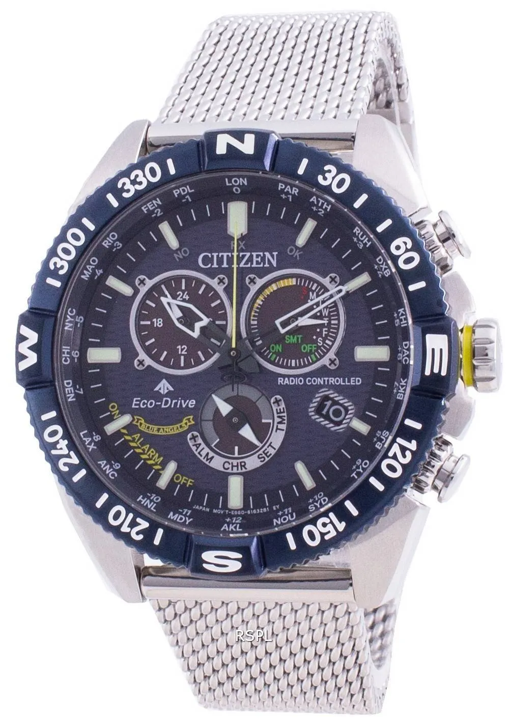 Montre pour homme Citizen Promaster Navihawk Blue Angels Eco-Drive CB5848-57L 200M