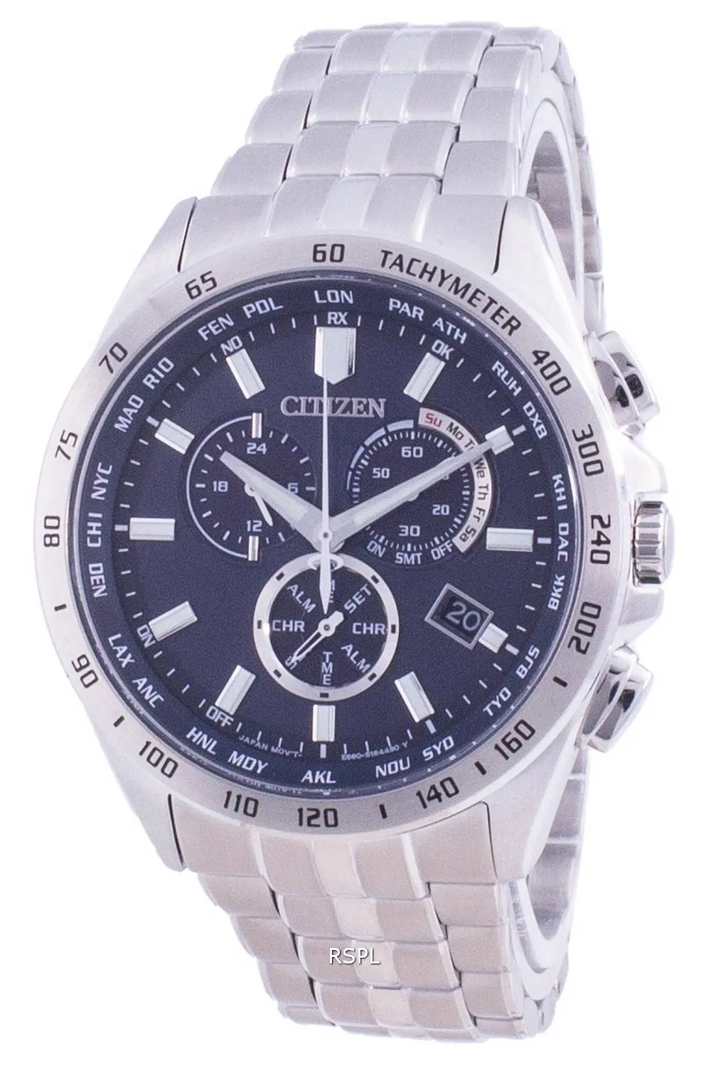 Montre pour homme Eco-Drive CB5870-91L 100M radiocommandée Citizen Collection