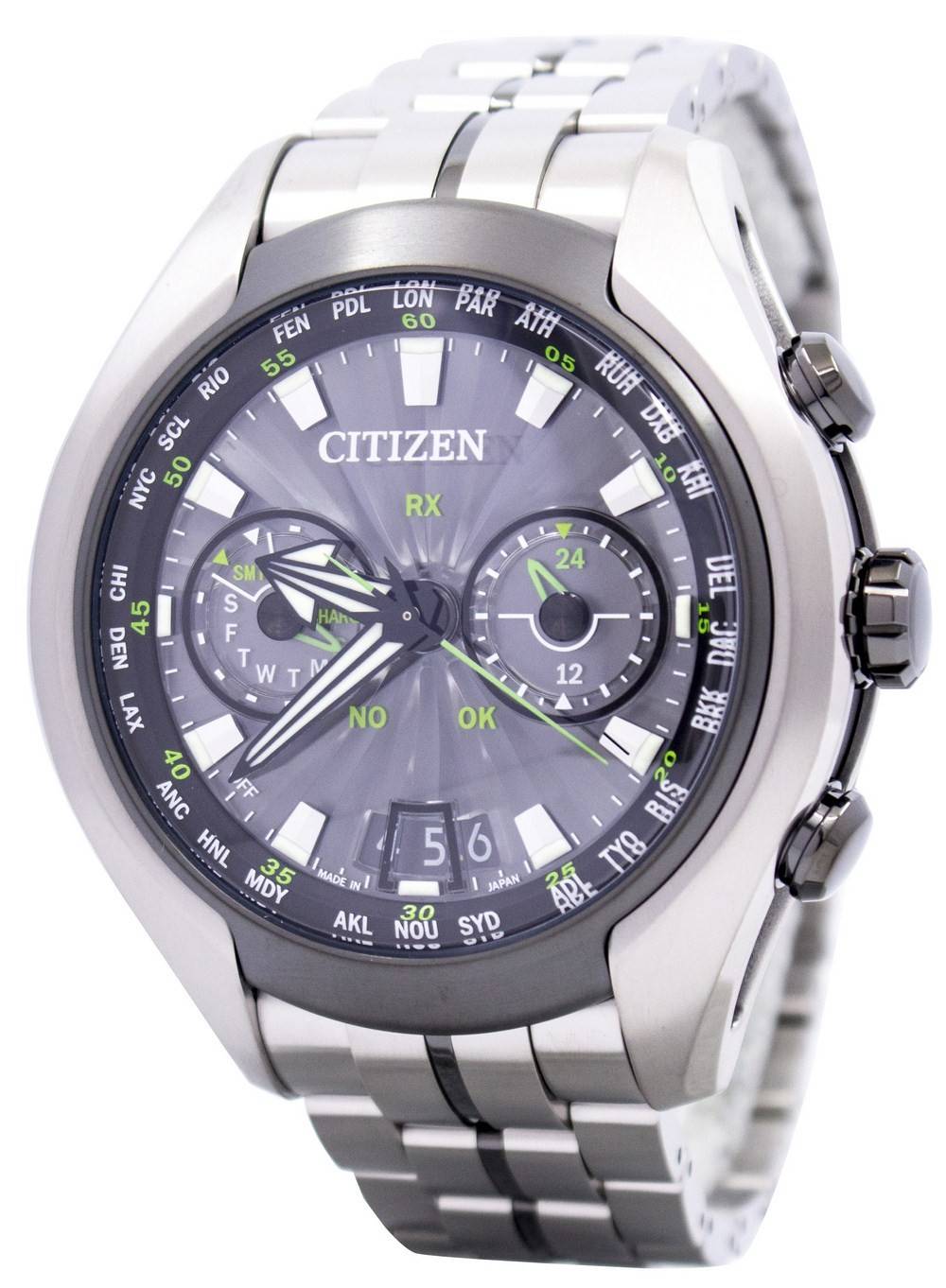 Citizen Eco-Drive Satellite vague Air GPS titane saphir CC1054-56E montre homme