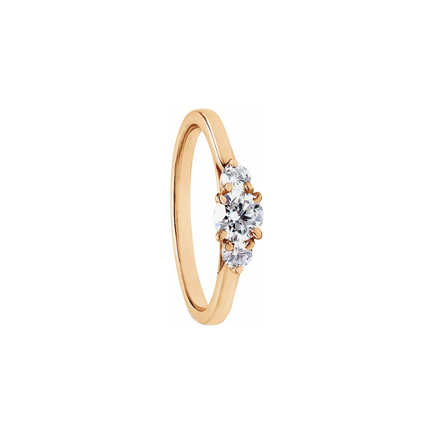 Achat Solitaire Alice en or jaune 18 carats et diamants 0.35ct + 0.16ct