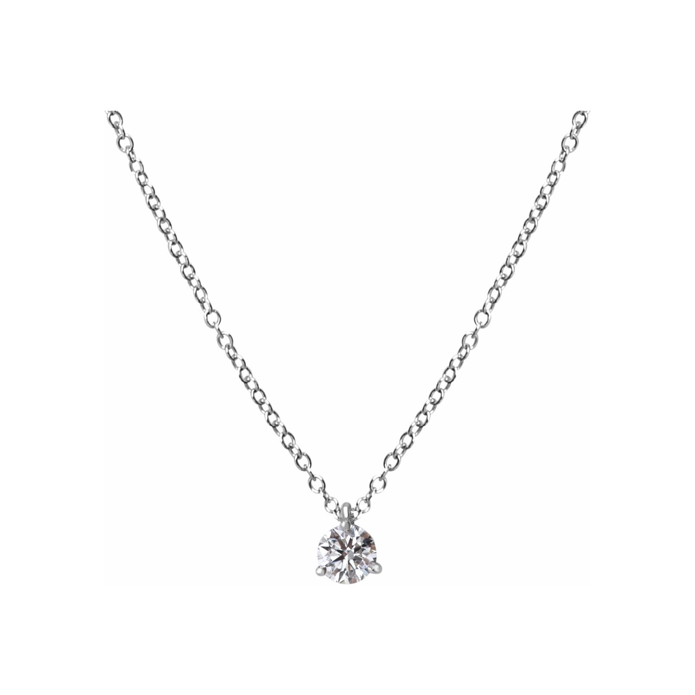 Achat Collier Laura en or blanc 18 carats et diamants 0.3ct