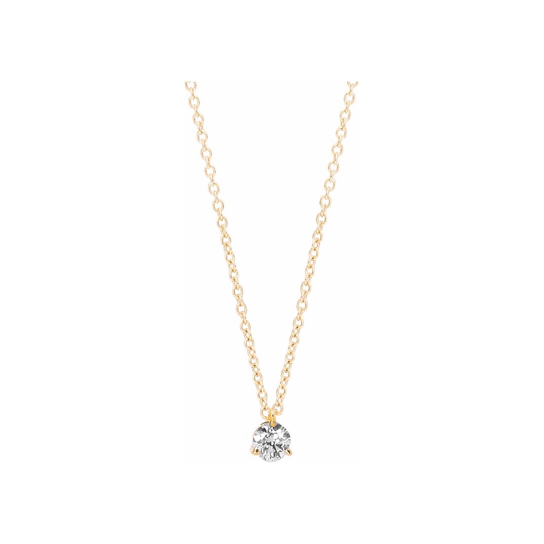 Achat Collier Laura en or jaune 18 carats et diamants 0.3ct