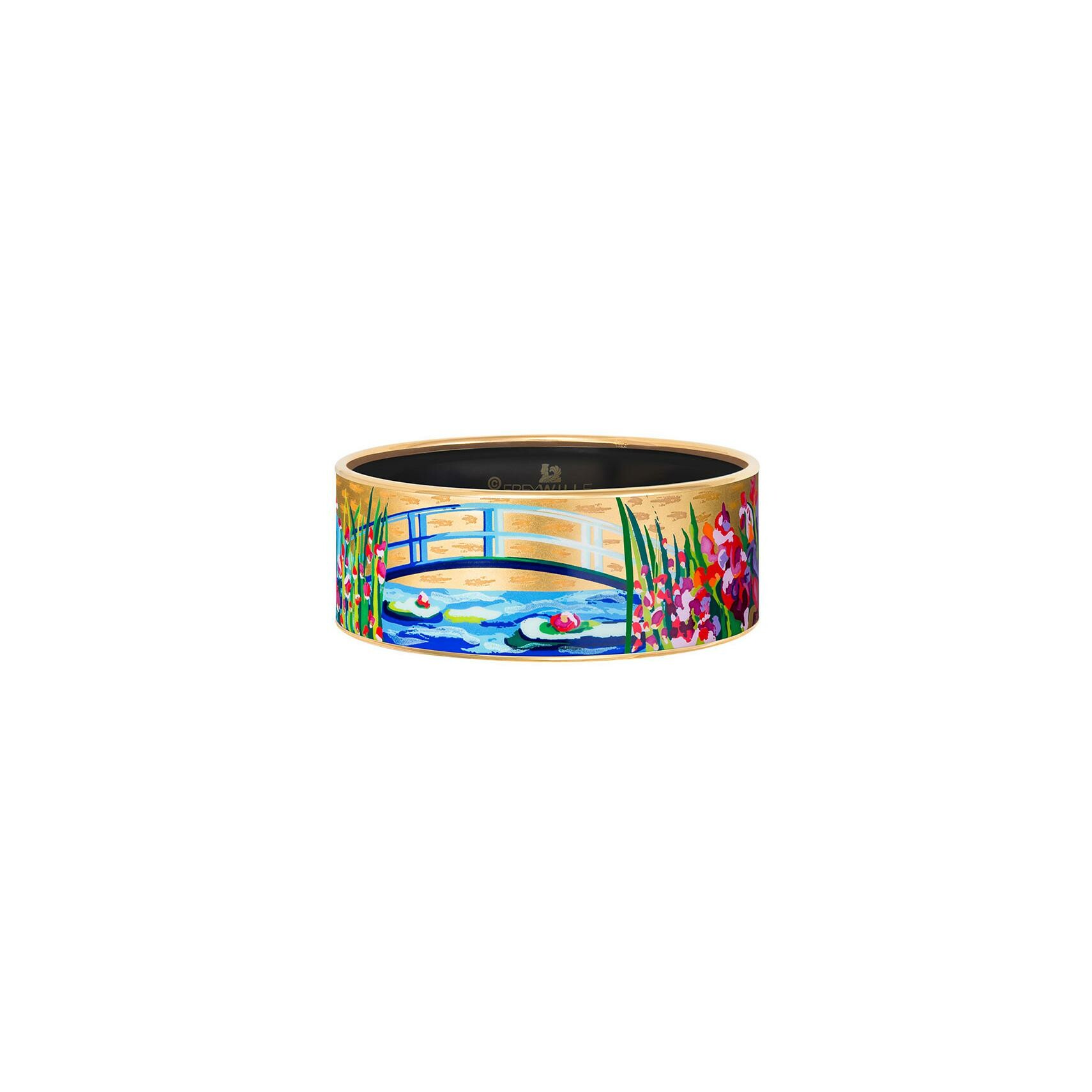 Achat Bracelet FREYWILLE Hommage à Claude Monet The Bridge en plaqué or et email