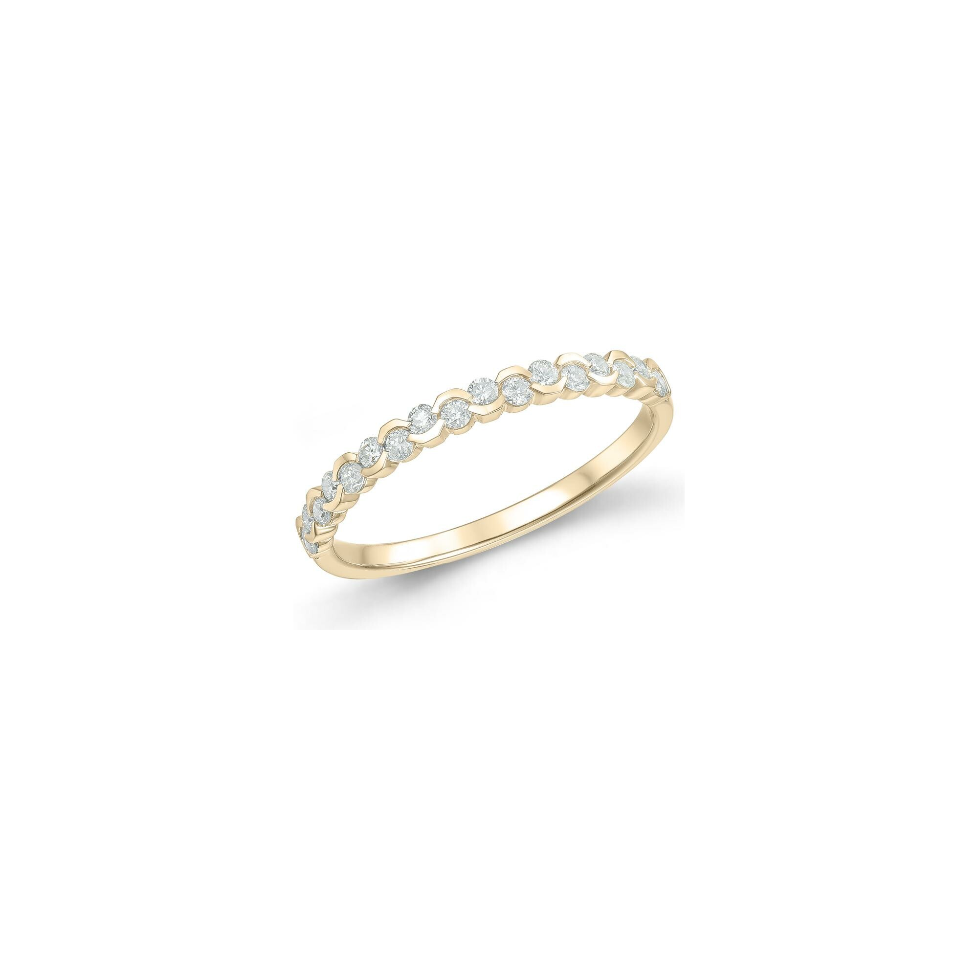 Alliance en or jaune et diamants 0.25ct