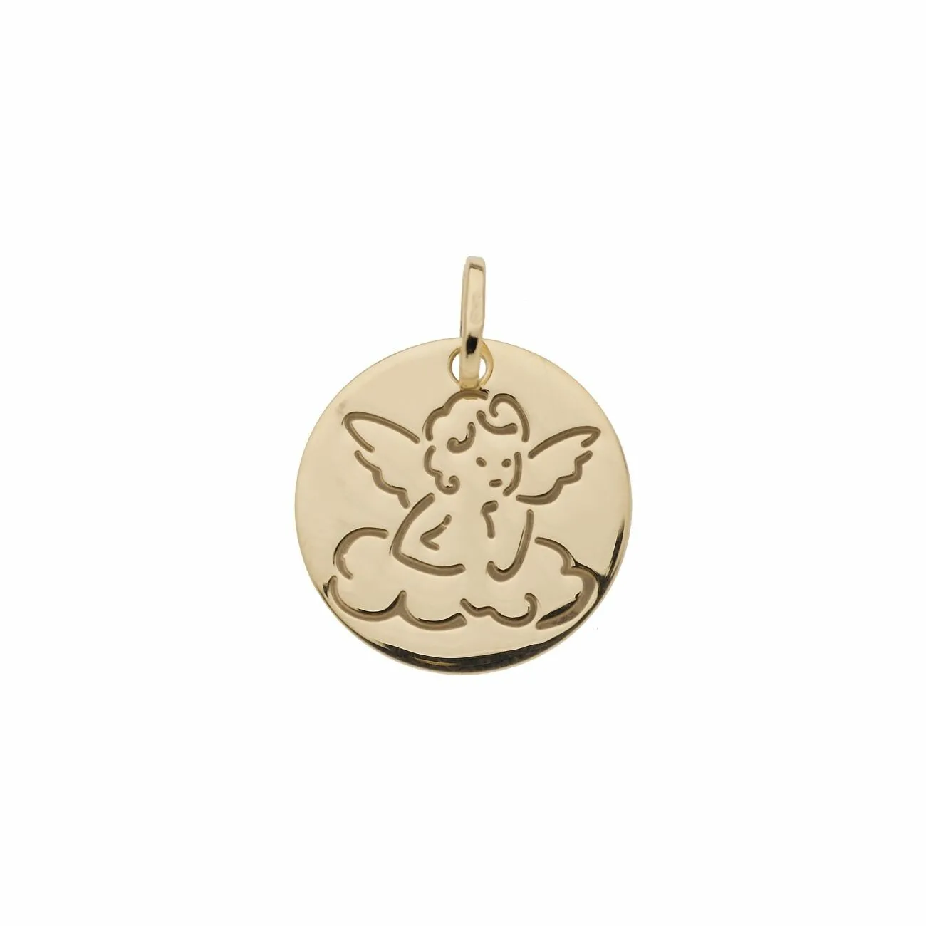 Achat Médaille Ange sur un nuage en or jaune