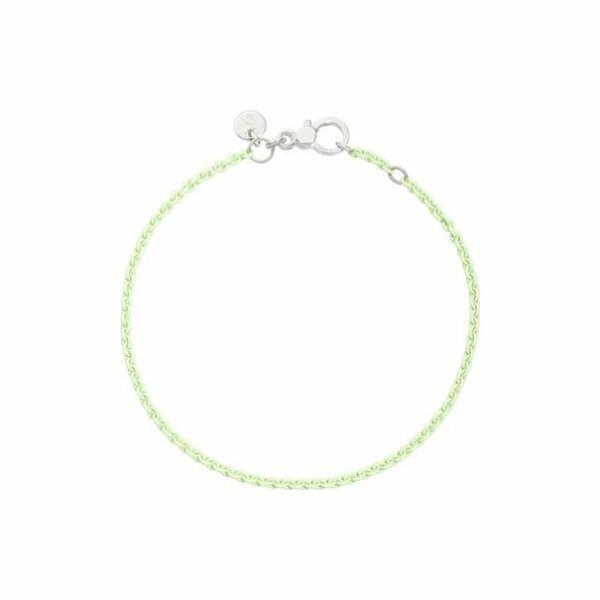 Achat Bracelet Dodo Everyday en argent laqué vert pastel, 17cm