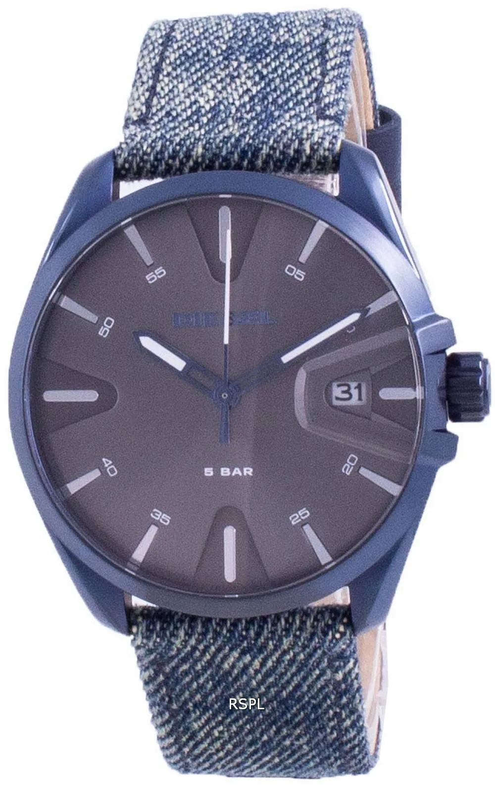 Diesel MS9 Schwarzes Zifferblatt ZZ1932 Herrenuhr