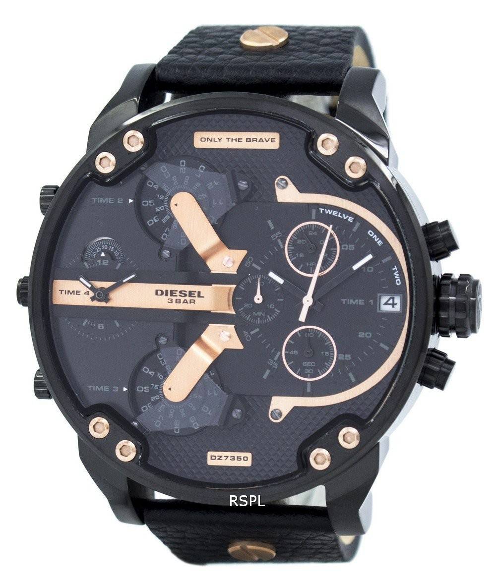 Montre diesel M. Daddy 2.0 Quartz chronographe hommes cadran noir DZ7350