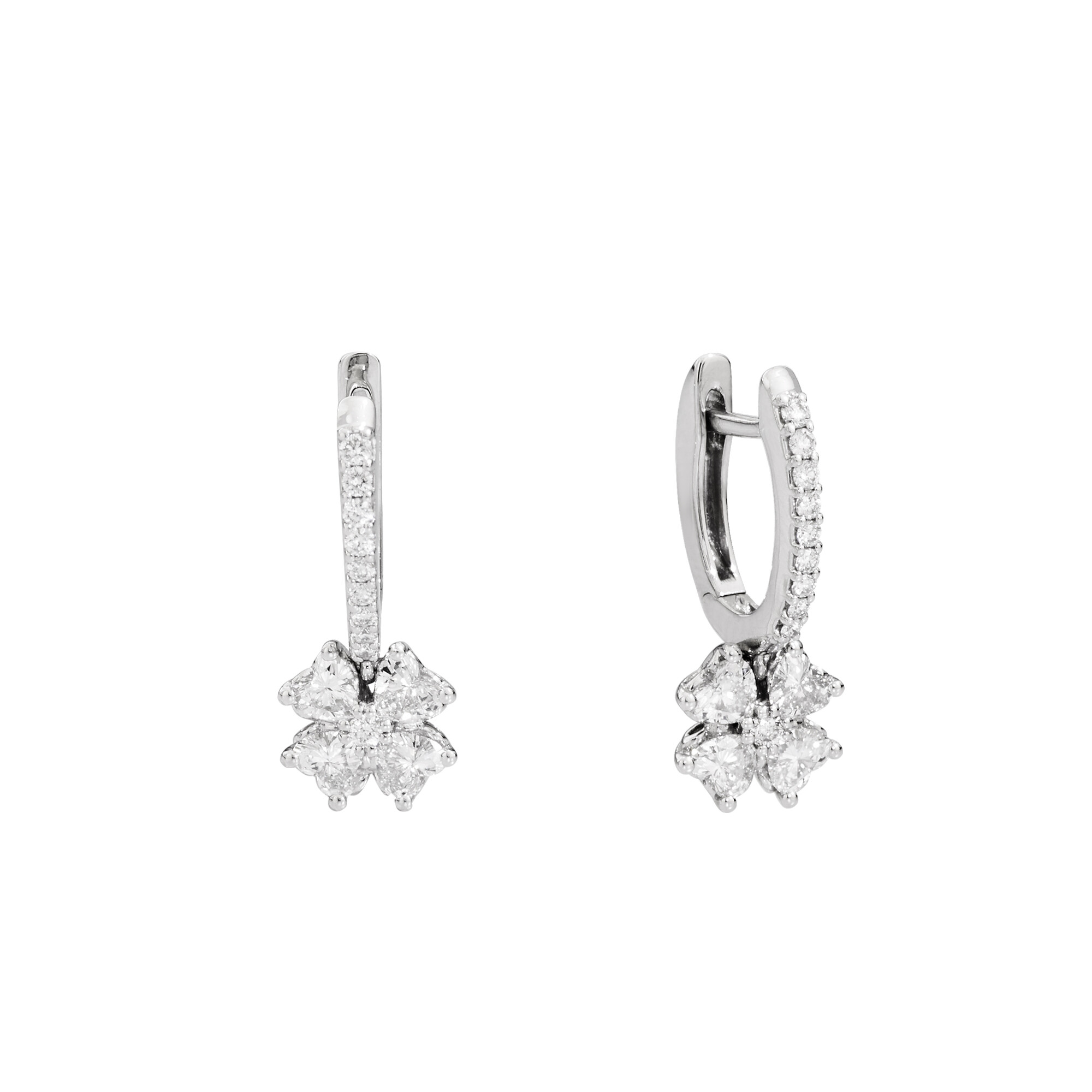 Achat Boucles d'oreilles Recarlo Anniversary Love en or blanc et diamants