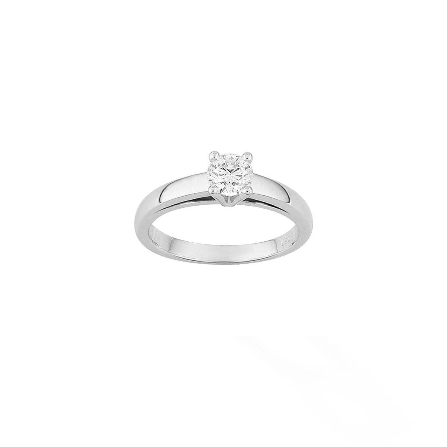 Achat Solitaire en or blanc et diamant 0.50ct