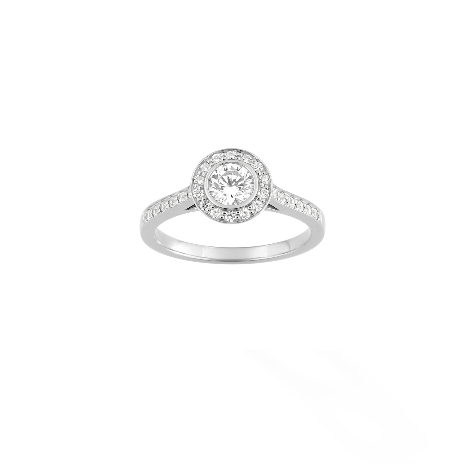 Achat Bague en or blanc et diamant 0.75ct